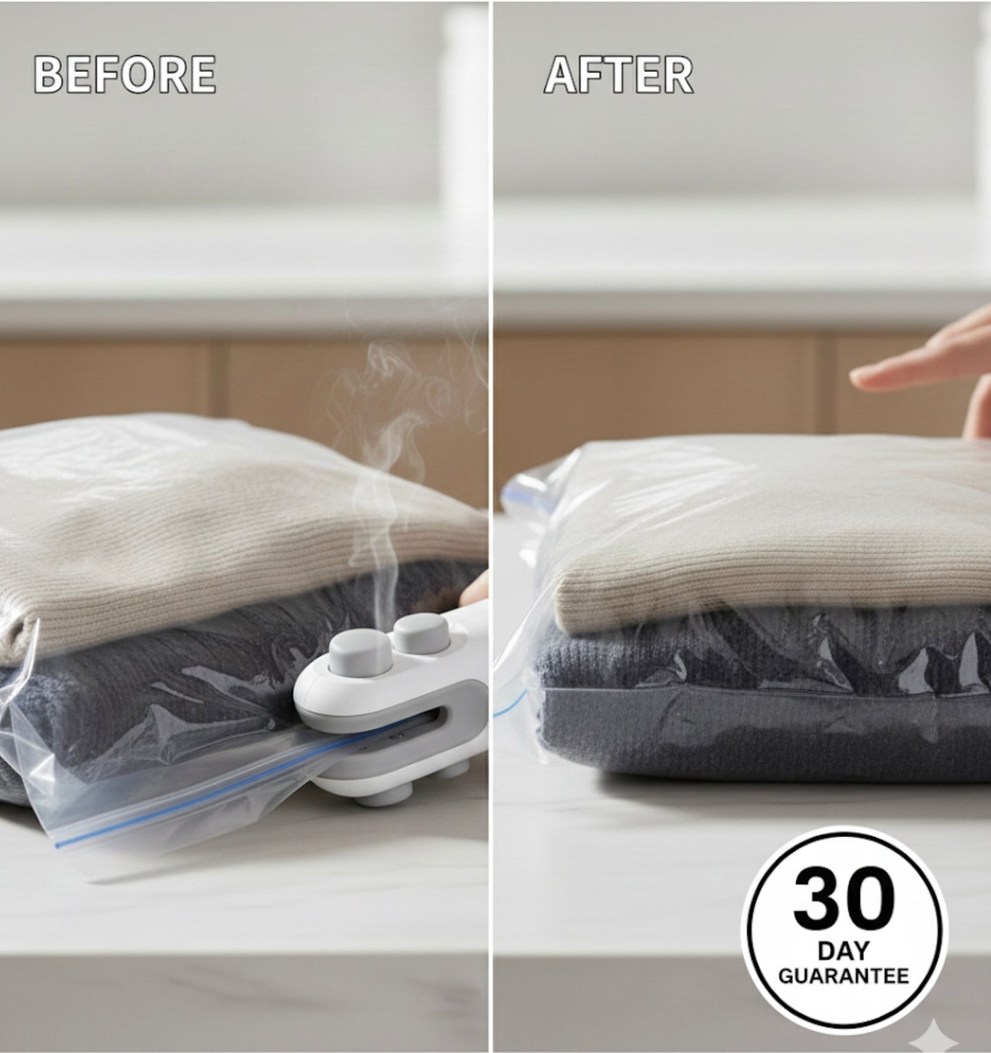 Portable Mini Sealer, 2 in 1 Heat Sealer for Snacks, Home USB Rechargeable Sealer Vacuum Sealer, Snacks Plastic Bag Heat Sealer